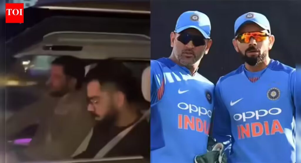 MS Dhoni personally drives Virat Kohli back after dinner in Ranchi; viral video sets internet abuzz | Cricket News