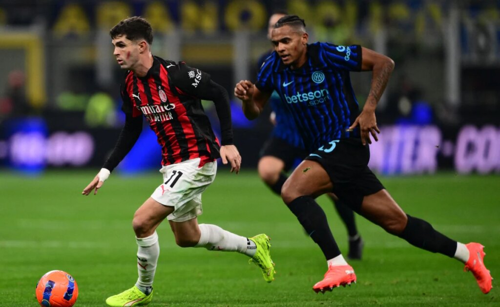 USA Star Christian Pulisic Fires AC Milan To Derby Glory Over Inter; Roma Go Top Of Serie A