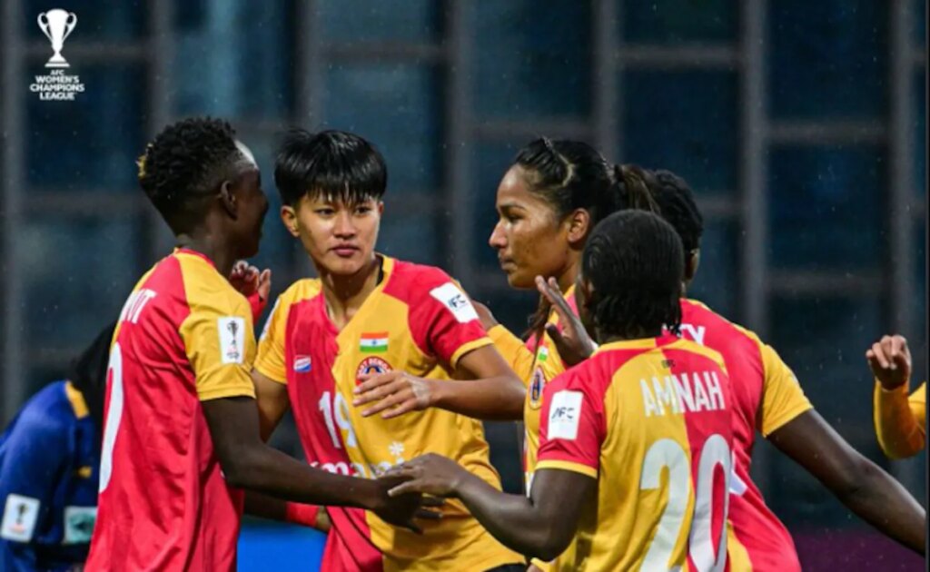 East Bengal Women Beat Iranian Side Bam Khatoon 3-1 In AFC CL Group Opener